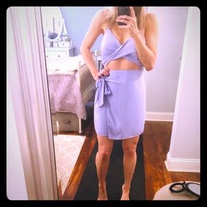 By the way mini dress-wrap with cut out